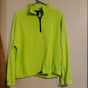 Forever 21 neon green pull over